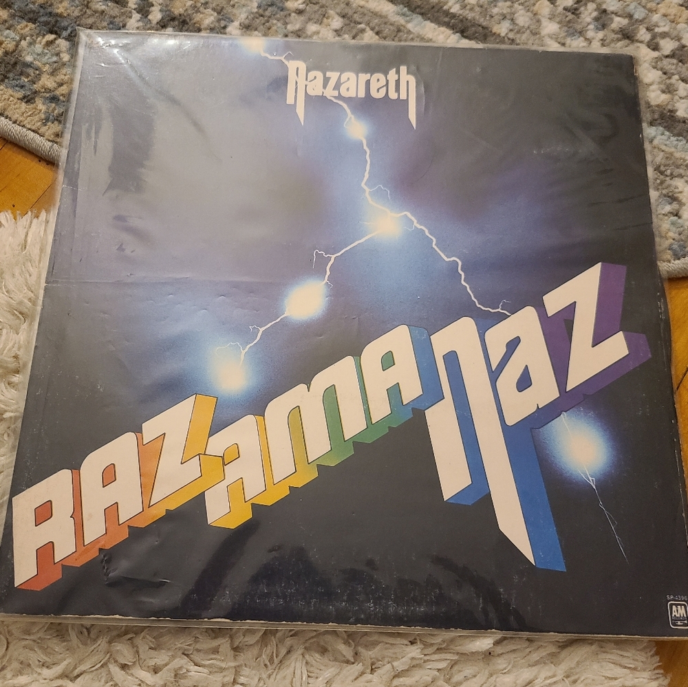 Nazareth Razamanaz vintage vinyl record album. Black white LP GUC